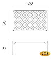 Столик пластиковый журнальный