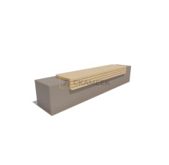 Настил для подпорных стен и бетонных скамеек «Вектор» (лиственница)