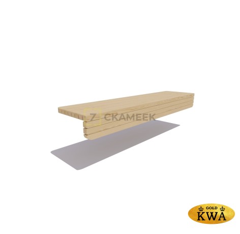 Настил для подпорных стен и бетонных скамеек «Вектор» (лиственница)