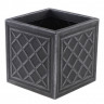 Кашпо Лед квадратное S, Sq.Lead Effect Planter, 27L