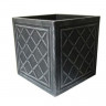 Кашпо Лед квадратное S, Sq.Lead Effect Planter, 27L