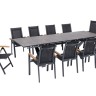 Nora-Andy 8N2R Комплект обеденной мебели антрацит/серый, алюминий