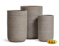 Кашпо TREEZ ERGO TreeLine Высокий цилиндр Капучино в-63, д-44 см