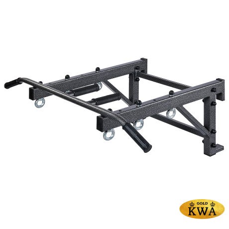 Шведская стенка деревянная из сосны с турником семейным - СОСНА - ДСК (стенка + турник семейный навесной)