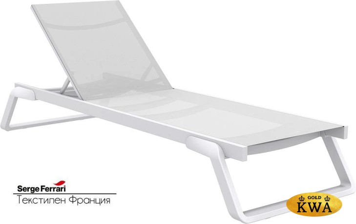 Шезлонг-лежак металлический