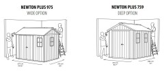 Хозблок- сарай Newton 2.0 wide 9x7,5