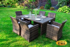 Обеденный комплект FIONA коричневый