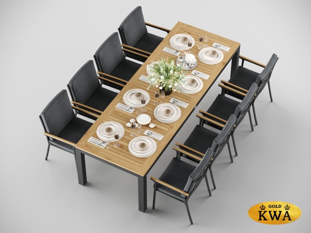 Bella обеденная группа серый 280