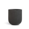Кашпо TREEZ Effectory Granit Цилиндрическая Чаша Черный песок д-33, в-31 см