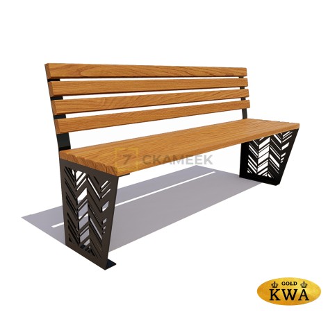 Скамейка «Гарнизон» без подлокотников (1,2 ангарская сосна,40х60)