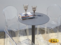 Стул полубарный прозрачный