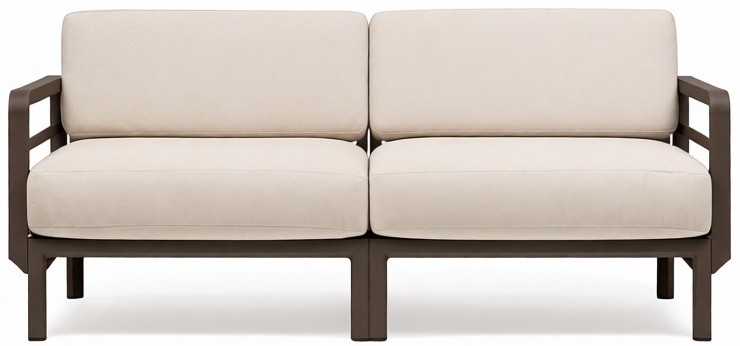 Диван пластиковый с подушками