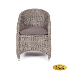 &quot;Равенна&quot; плетеное кресло из искусственного ротанга (гиацинт), цвет серый