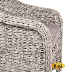 &quot;Равенна&quot; плетеное кресло из искусственного ротанга (гиацинт), цвет серый