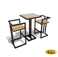 Барный стол «Минотавр» (брус дуб)