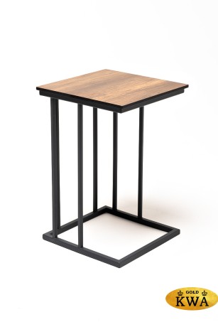 "Тулон" интерьерный стол из HPL квадратный 40х40, H60, цвет "дуб"