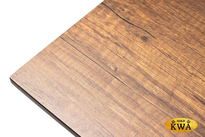 "Тулон" интерьерный стол из HPL квадратный 40х40, H60, цвет "дуб"