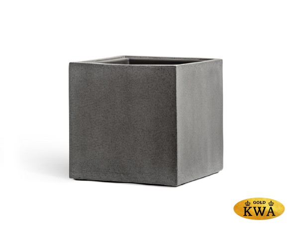 Кашпо TREEZ Effectory Beton Куб Тёмно-серый бетон 50х50х50 см