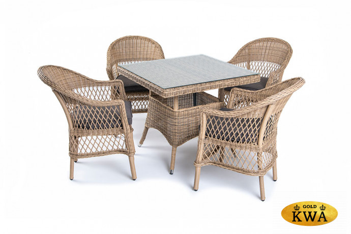 Сицилия обеденная группа плетеная из искусственного ротанга