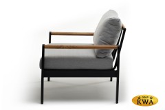 Кресло из алюминия MAYA темный графит  Joygarden