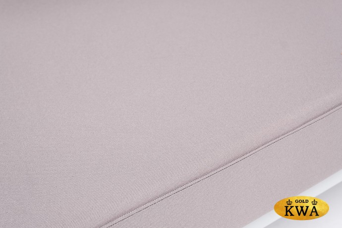 "Касабланка" правый модуль плетеный из роупа, каркас алюминий светло-серый (RAL7035) шагрень, роуп серо-коричневый 23мм, ткань Neo ash