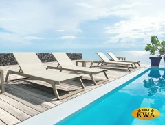 Шезлонг-лежак металлический