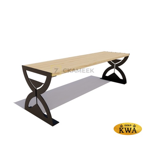 Садовая скамейка «Часы» (ангарская сосна 2.0)