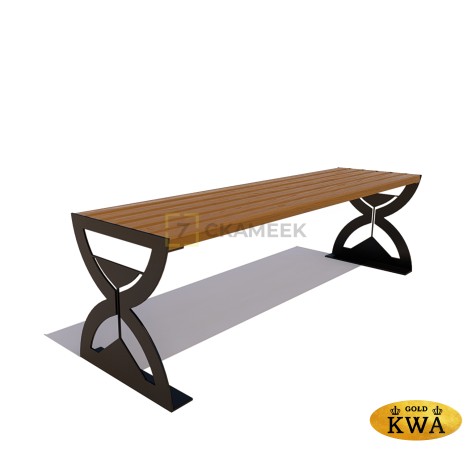 Садовая скамейка «Часы» (ангарская сосна 2.0)