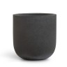 Кашпо TREEZ Effectory Granit Цилиндрическая Чаша Черный песок д-40, в-44 см