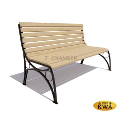 Скамейка «Тверь премиум» без подлокотников (2,0 лиственница)