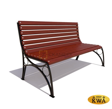 Скамейка «Тверь премиум» без подлокотников (2,0 лиственница)