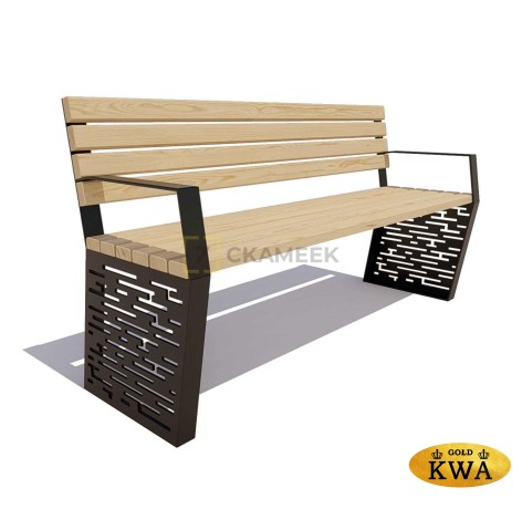 Скамейка парковая «Дрезден» (1,8 лиственница, 40х60)