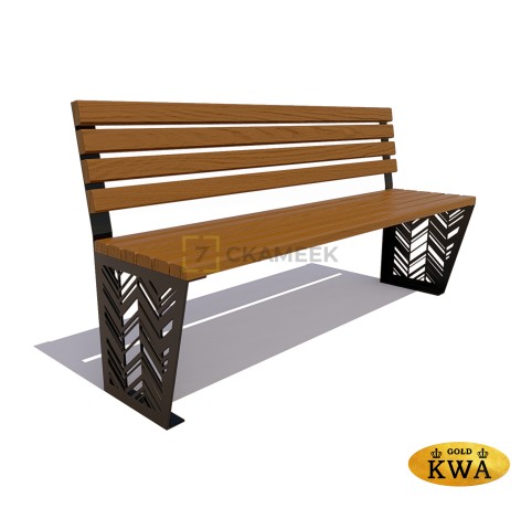 Скамейка «Гарнизон» без подлокотников (1,2 лиственница,40х60)