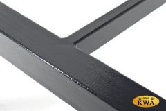 "Рио" стол барный из HPL 140х70см, H110, цвет столешницы "серый гранит"