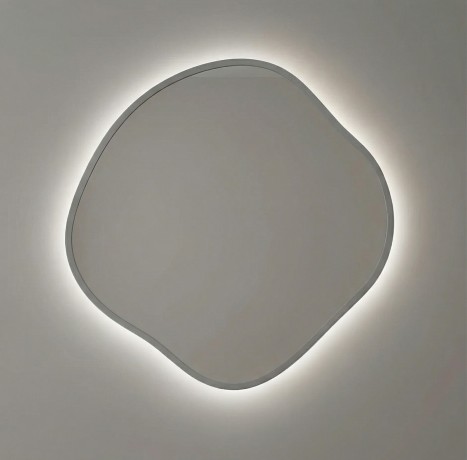 Organic M LED Gold Зеркало в раме с подсветкой
