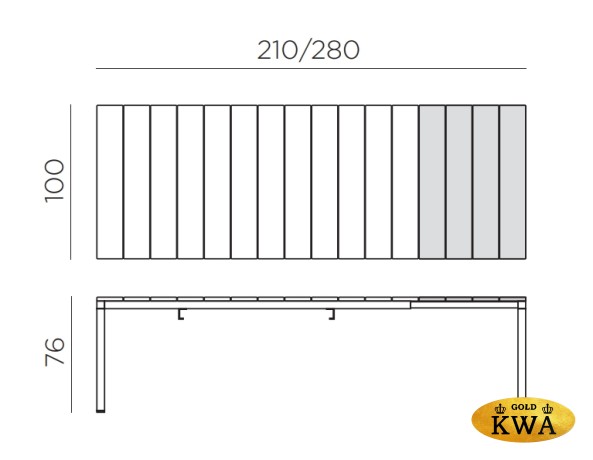 Стол пластиковый раздвижной