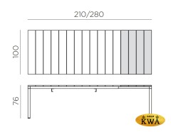 Стол пластиковый раздвижной