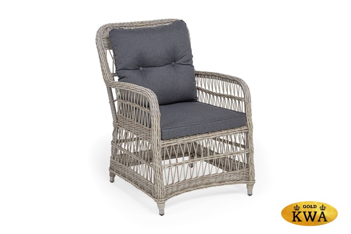 "Цесена" кресло плетеное из искусственного ротанга, цвет бежевый