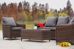 "Кон Панна" лаунж-зона из искусственного ротанга, цвет коричневый