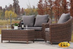 "Кон Панна" лаунж-зона из искусственного ротанга, цвет коричневый