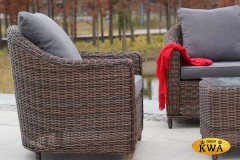 "Кон Панна" лаунж-зона из искусственного ротанга, цвет коричневый