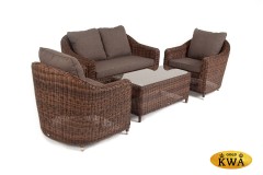 "Кон Панна" лаунж-зона из искусственного ротанга, цвет коричневый