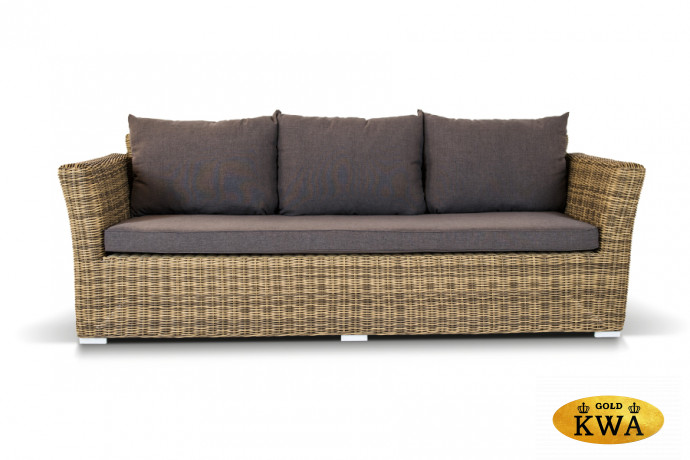 "Капучино" лаунж-зона из искусственного ротанга, цвет соломенный