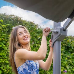 Varallo Зонт антрацит/антрацит, алюминий