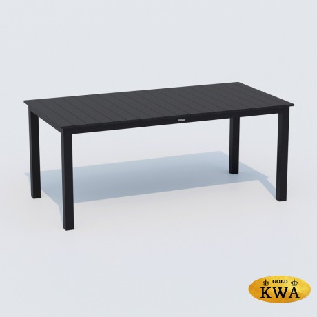 Обеденная группа DOLLA SOLA каркас карбон / стол алюминий 180 / текстилен серый