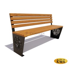 Скамейка «Индия» без подлокотников (1.2 ангарская сосна,40х60)