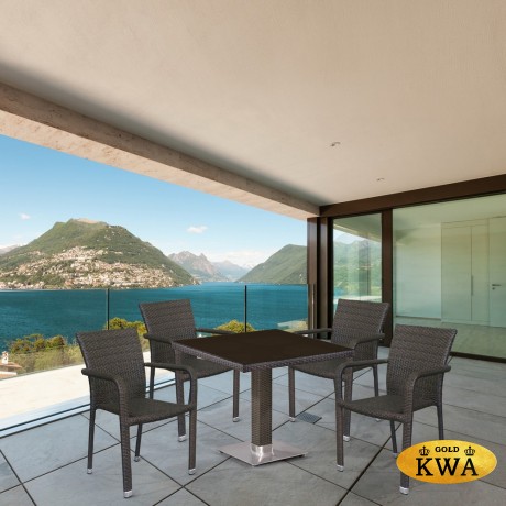 Комплект плетеной мебели T605SWT/A2001B-W53 Brown 4Pcs