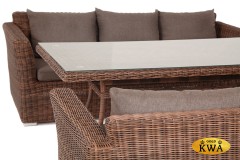 &quot;Мокко Дабл&quot; обеденная группа из искусственного ротанга, цвет коричневый