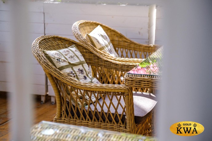 "Сицилия" плетеный стул из искусственного ротанга, цвет соломенный