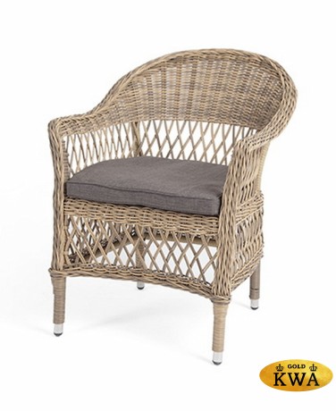 "Сицилия" плетеный стул из искусственного ротанга, цвет соломенный